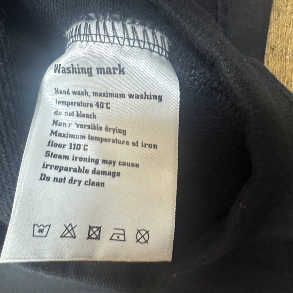 11 by BBS DUSK Boris Bidjan‎ Saberi Terry Buckle Mens Black Hoodie Size M - Picture 6 of 9